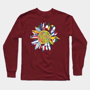 National Hispanic Heritage Month sunflofer Long Sleeve T-Shirt